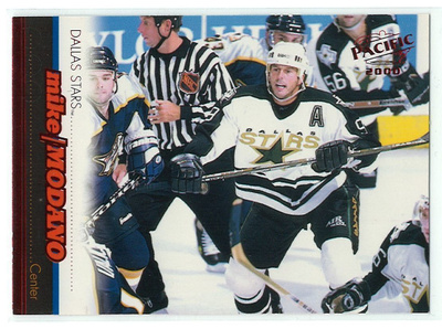 99-00 Pacific Red #126 Mike Modano