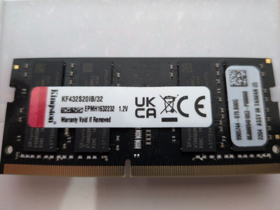 32GB DDR4 SODIMM 3200 MT/s (CL20-22-22 @ 1.2V)