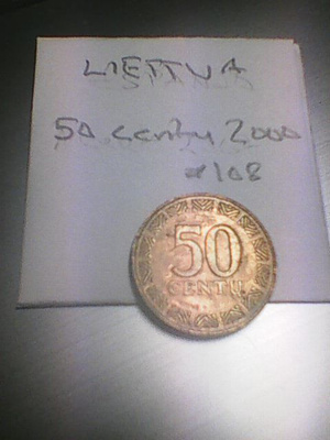 Liettua 50 centu 2000, km#108