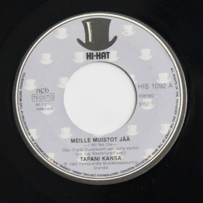 Single: Kansa, Tapani - Meille muistot jää / Kadonneen rak..