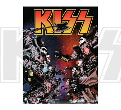 UUSI KISS RETRO POSTIKORTTI (11 x 14 cm) - ILMAINEN TOIMITUS