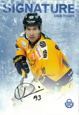 2016-17 Cardset ILMARI PITKÄNEN Lukko Signature nimmari