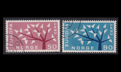 Norja 476-7 o Europa (1962)