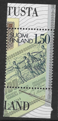 100v suomalaista setelipain. 1985 (LAPE 963) **