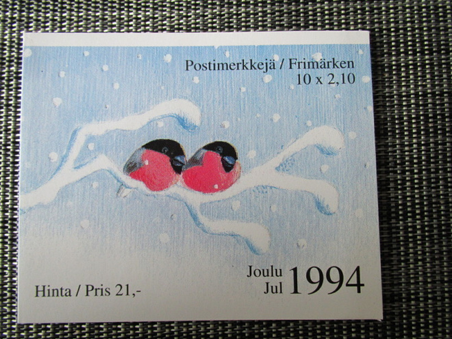 POSTIMERKKIVIHKO - JOULUMERKIT 1994 (PUNATULKKU) - LAPE V26