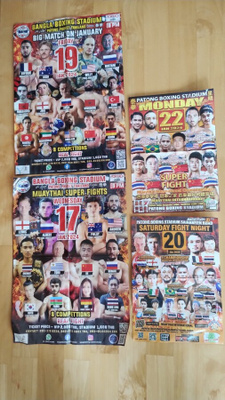 THAI BOXING Julisteet 4kpl