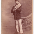 Kabinetti Valokuva Suomen Sotilas Berdan Kivääri 1890-l UPEA - pikkukuva 1