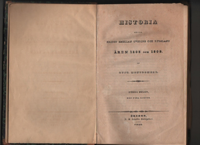 Kriget mellan Sverige och Ryssland åren 1808-09 1-2, 7 kartt
