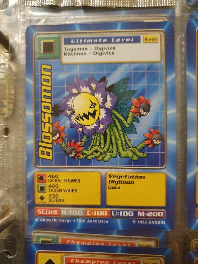 [Mint] 1999 Bandai Digimon - Non Holo card Bo-90