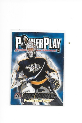 2001-02 Adrenaline PowerPlay #21 Mike Dunham Nashville MV