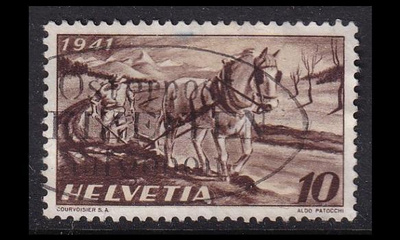 Sveitsi 386 o Maanviljely hevosia (1941)