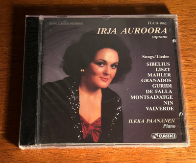Irja Auroora / Ilkka Paananen: Songs / Lieder SEALED 1991 FG