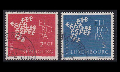 Luxemburg 647-8 o Europa (1961)