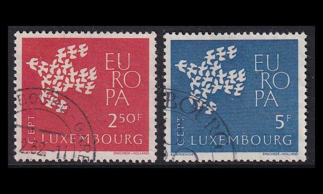 Luxemburg 647-8 o Europa (1961)