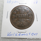 10 penniä 1867 kulkematon, tasaisesti patinoitunut - pikkukuva 5