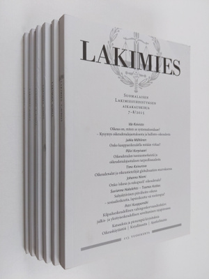 Lakimies vuosikerta 2015 (1-8) : Suomalaisen lakimiesyhdi...
