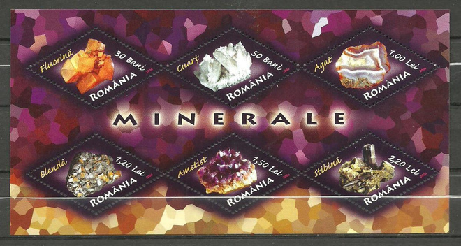 MINERAALIT geologia-aiheinen blokki ROMANIA 2006 **