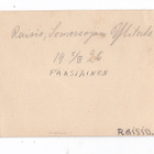 VANHA Valokuva Raisio Somersoja 1926 - pikkukuva 2