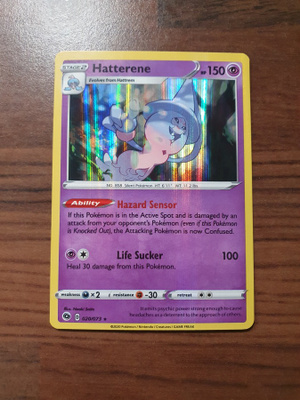 Pokemon Hatterene 020/073 Holo Rare