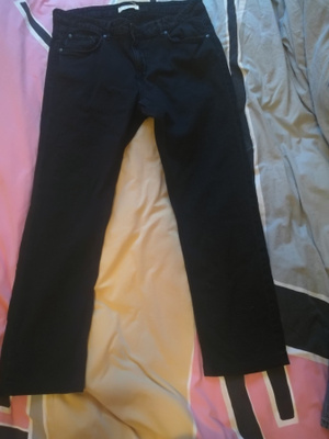 Lindex denim- mustat farkut housut 34" - 34"