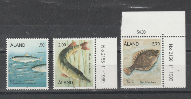 Ahvenanmaa v 1990, Kaloja, Postituore sarja.