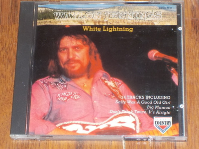 CD - WAYLON JENNINGS - White Lightning - 1993 EX