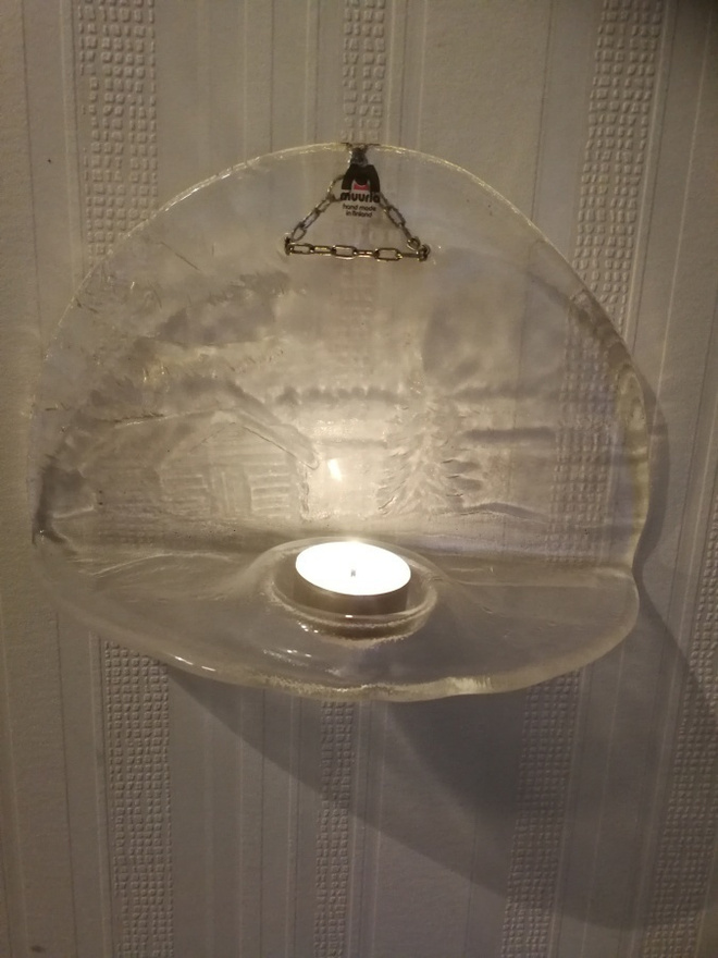 Romantica Mäkinen ikkunalyhty talvimaisema