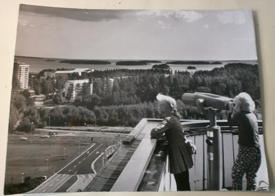 Espoo, Tapiola, näköala Keskustornista, n. A4 valokuva