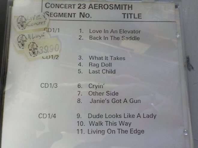 AEROSMITH - COCA-COLA PLANET RARE LIVE KONSERTT RADIOSHOW CD