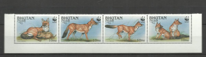 WWF-merkit vuorisusi, eläinaiheinen sarja  BHUTAN **