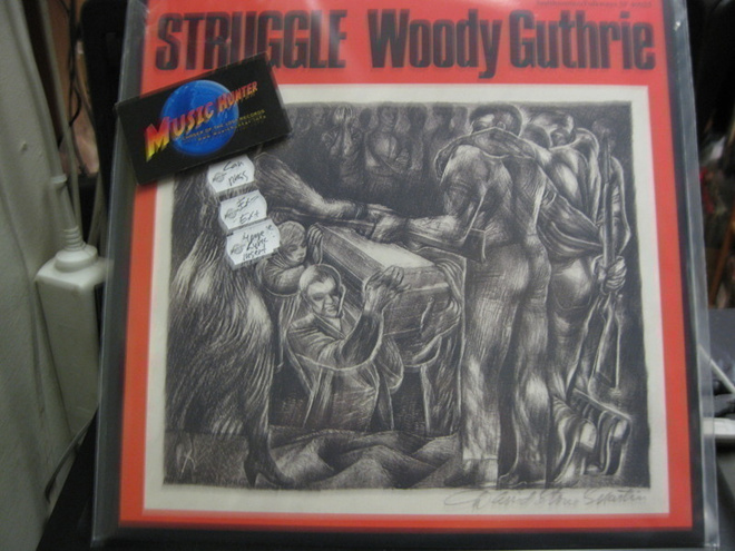 WOODY GUTHRIE - STRUGGLE - RARE -90 CAN PRESS EX-/EX+ LP