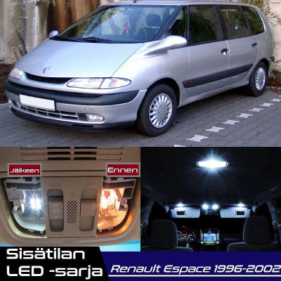 Renault Espace III Sisätilan LED-sarja 13-osainen