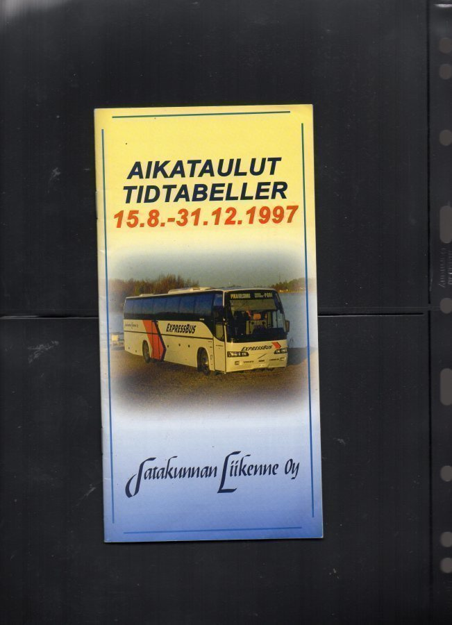 Satakunnan Liikenne Oy  Akataulut 1997