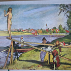 Carl Larsson lapset uimassa, kulkematon - pikkukuva 1