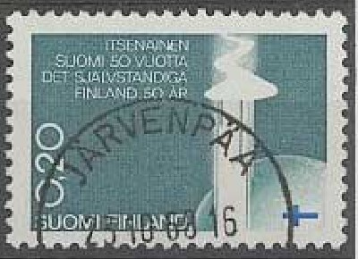 1967 itsenäisyys 20p Järvenpää -68 er.kaunis
