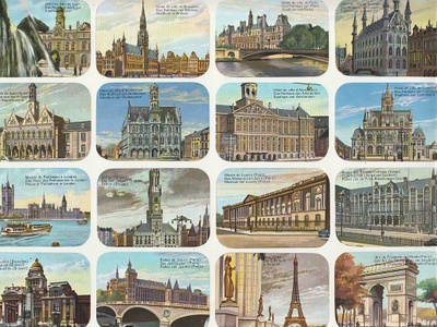 * belgia 39-151, upeat monumentit-arkki, 32,5x23,5cm*