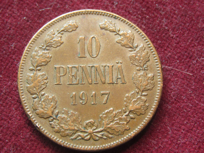10 penniä 1917 II