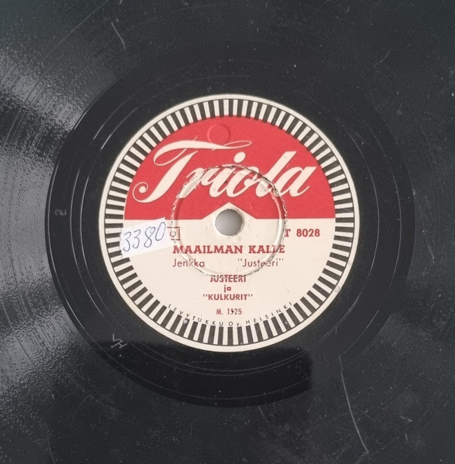 Savikiekko 1950 - Justeeri (Kauko Käyhkö) - Triola T 8028