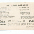 Purkkakuva Hellas TIETOKILPA-JENKKI n:o 69TEKNIIKKA. - pikkukuva 2