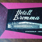 Matkalaukkumerkki tai hotellimerkki, Hotell Bromma, Ruotsi - pikkukuva 2