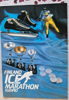 Kuopio Finland Ice Marathon, leima, kulkenut 1991