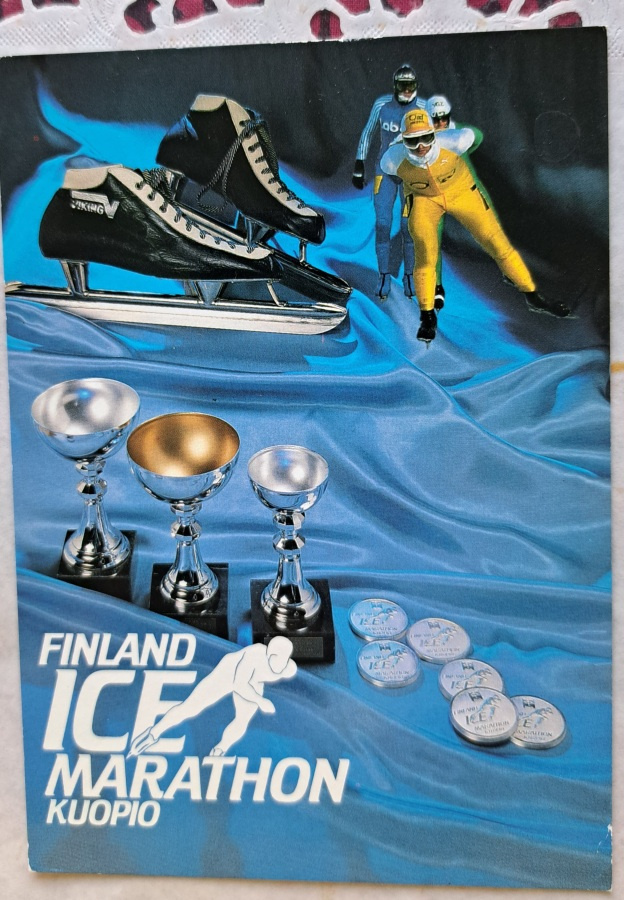 Kuopio Finland Ice Marathon, leima, kulkenut 1991