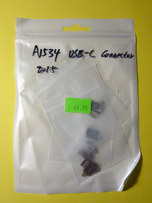 Apple MacBook 12"A1534 2015 USB-liitin / USB-C connector