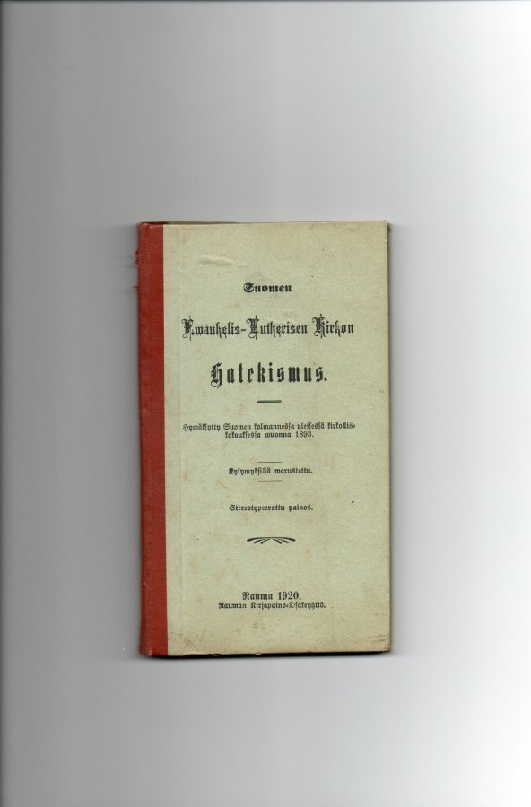 Evankelis-Lutherisen Kirkon Katekismus 1920
