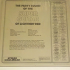LIGHTNIN' RED - THE SUPER GUITAR OF... M-/EX LP - pikkukuva 2