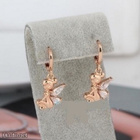 + 313 .. 9K Kulta Duble  Upeat Enkeli Crystal .. Korvakorut - pikkukuva 2