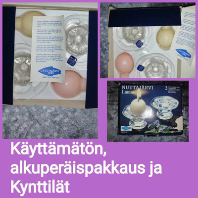 Alkuperäispakkauksessa, kynttilät mukana, NUUTAJÄRVI, LUMME