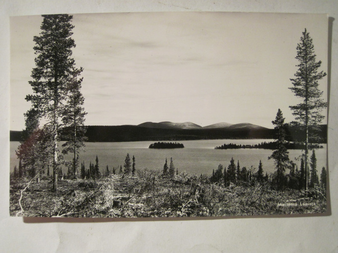 VANHA Postikortti Lappi 1950-l Alkup.Mallikappale
