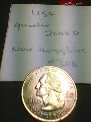 USA quarter 2000D, New Hampshire, km#308