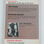 John Steinbeck : The pearl and burning bright - pikkukuva 2